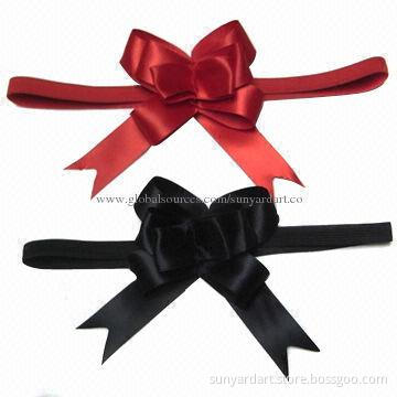 Satin Ribbon Pull Bow with Elastic Band, Suitable for Gift Box Decoration